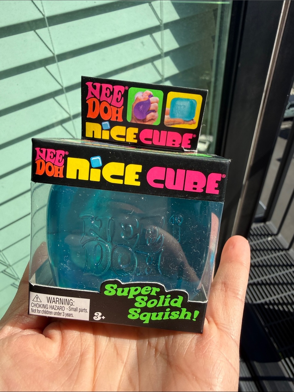 BNIB NeeDoh Nice Cube, Blue